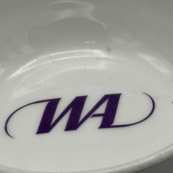 Vtg Rosenthal Germany Bowl with Purple WA in center Advertising Trinket Bowl - Picture 4 of 10